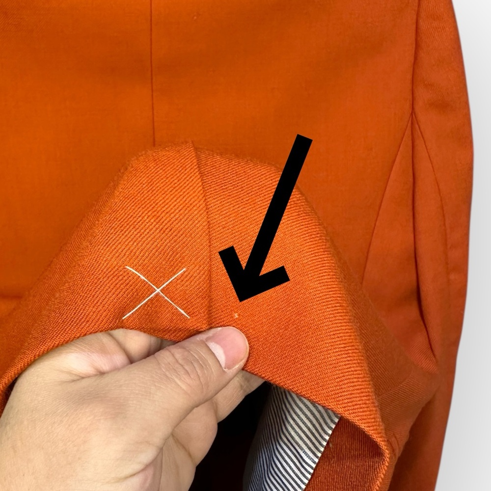 J.Crew Schoolboy Wool Blazer in Orange. Size 2 (XS) - Picture 9 of 12